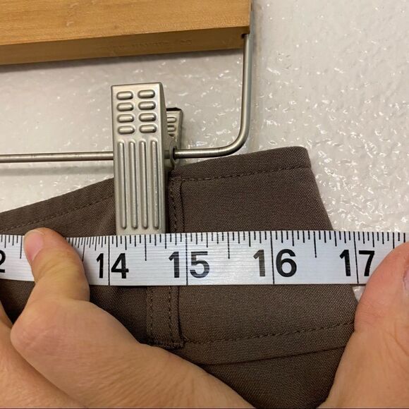 Chicos tan brown khaki chino Utility style pants with zippers -size 1/M/8 - Picture 9 of 11